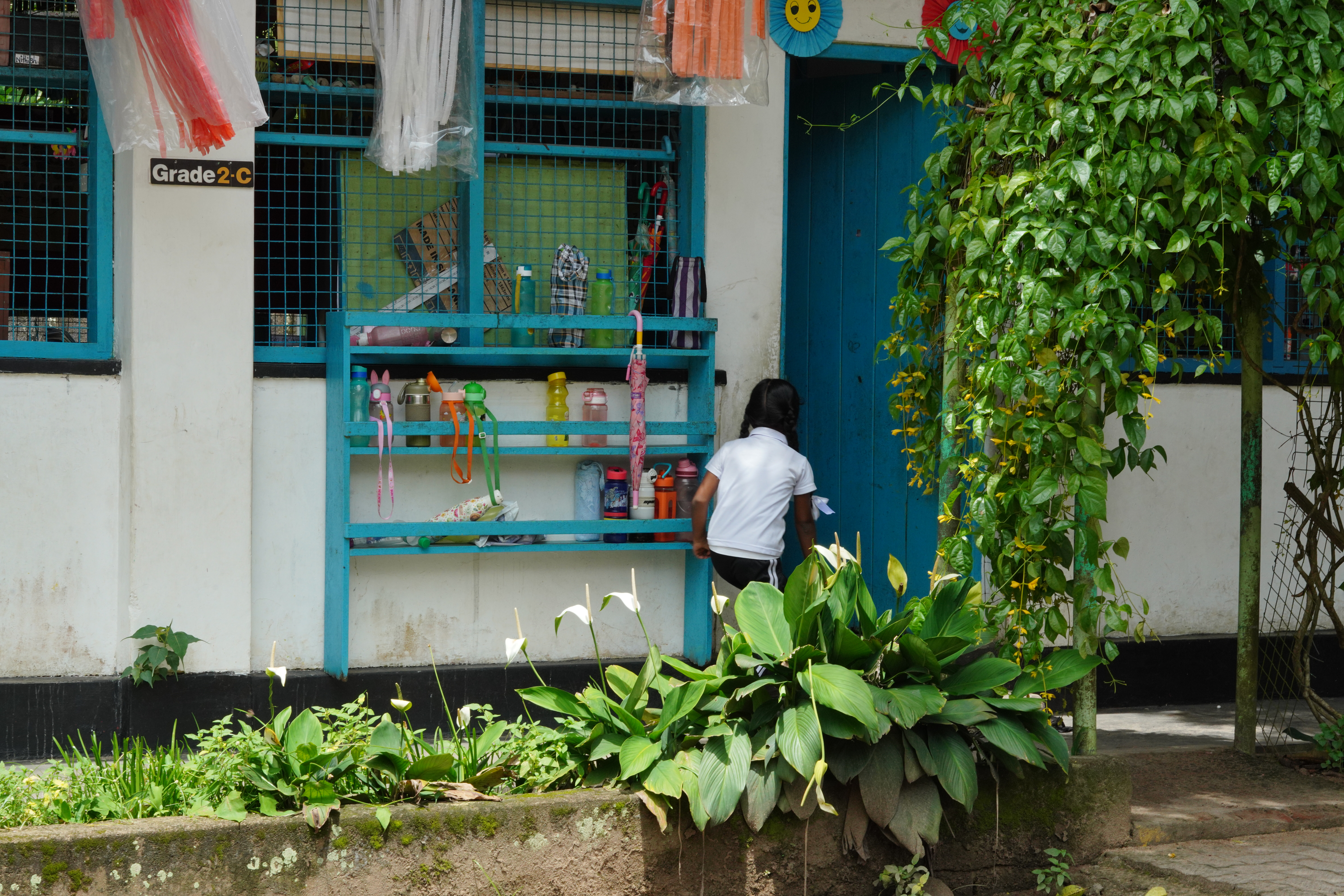 Rural community English teaching lesson
